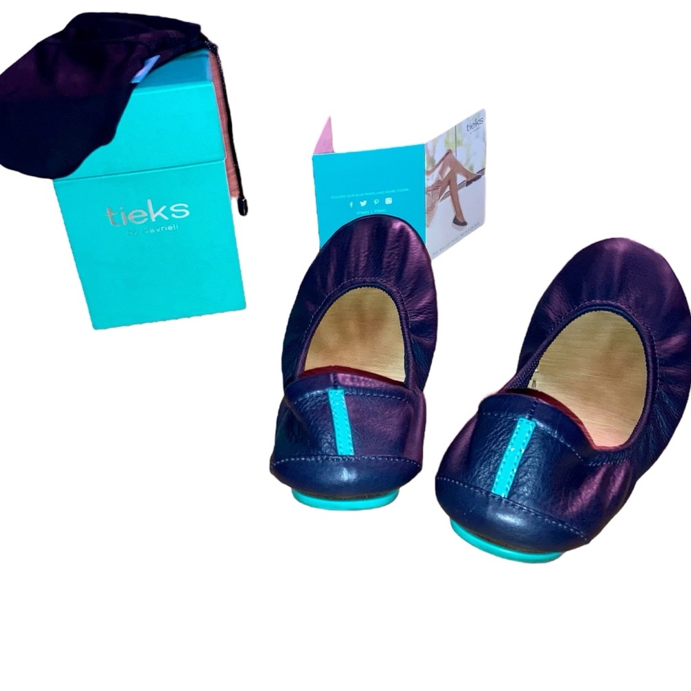 Tieks California Navy Leather Ballet Flats. Size 8. - Picture 3 of 15